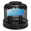 Rolodex Wire Mesh Spinning Desk Sorter, Black 1773083